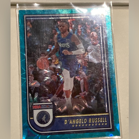 D’ANGELO🔥🔥RUSSELL  MINNESOTA TIMBERWOLVES BLUE EXPLOSION 💥 PARALLEL‼️🔥 - Picture 2 of 3